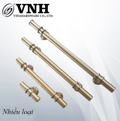 Tay nắm tủ hợp kim, màu vàng cao cấp-HD010D