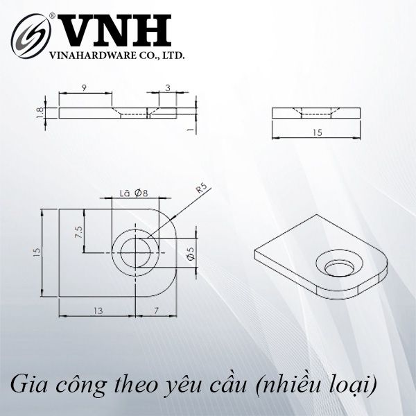 Pat (bas) sắt, hàng phôi - VNH20152