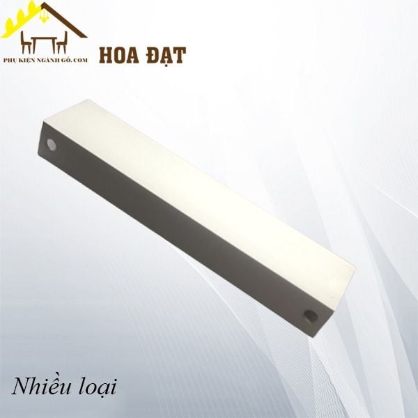 Tay nắm âm tủ nhôm, hàng loại nhẹ, màu bạc Vinahardware - HD06T300