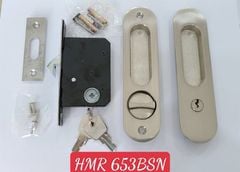Khóa cửa lùa, màu bạc xước - KT6530HM