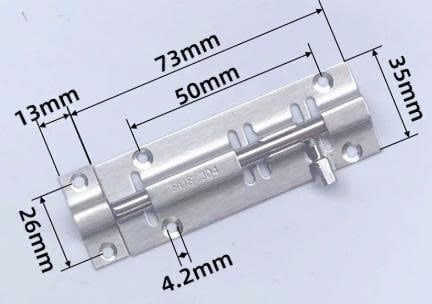 Then chốt gài cửa, inox 304 Vinahardware - DC1358I3