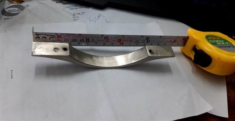 Tay nắm tủ màu ken xước, loại dày-HD0005D128