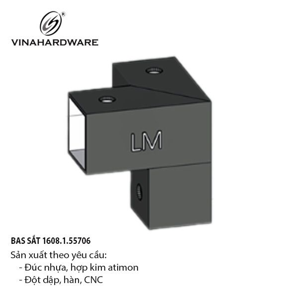 Pat (bas) sắt, sơn đen mờ Vinahardware - VNH69352B