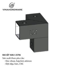 Pat (bas) sắt, sơn đen mờ Vinahardware - VNH69352B