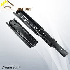 Ray bi 3 tầng, bản 35, màu đen KP ngăn hộc kéo