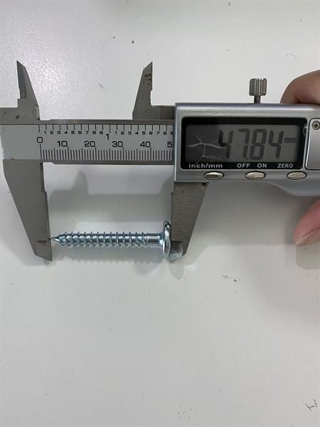 Vít gỗ lục giác chìm M6, màu trắng - VGLGC630W