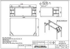 Khung bàn gấp xếp gọn tiện dụng Vinahardware – Mã 2300.1.11026