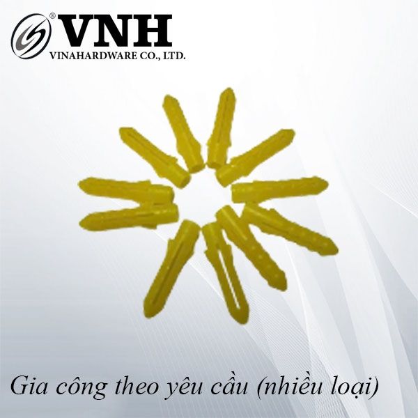 Tắc kê nhựa không tai, màu vàng Vinahardware - TK06V