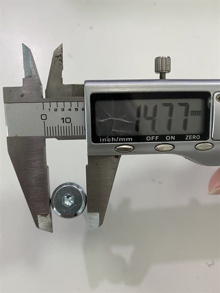 Vít gỗ lục giác chìm M6, màu trắng - VGLGC630W