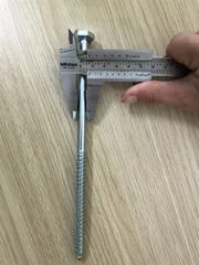 Vít phong M10 đầu lục giác ngoài, màu trắng-ZP1080