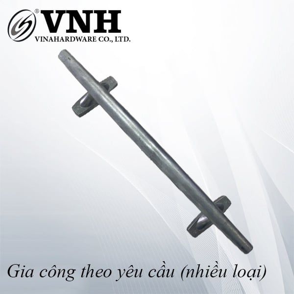 Tay nắm tâm lỗ 225mm, tổng dài 376mm, màu phôi - HD225376P-HD225376P