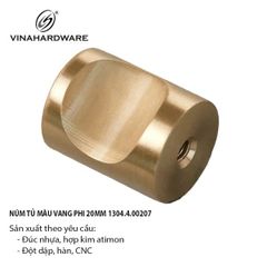 Núm Tủ Gù Nhôm Tròn 1304.4.15784 – Nhỏ Gọn – Dễ Lắp