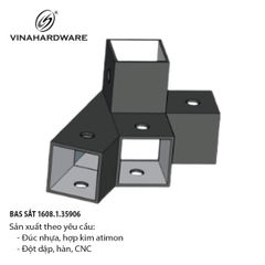 Pat (bas) sắt, sơn đen mờ Vinahardware - VNH69352B