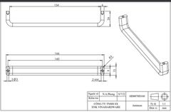 Tay nắm ngăn kéo nhôm -HD0070D160