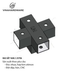 Pat (bas) sắt, sơn đen mờ Vinahardware - VNH69352B