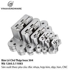 Bản Lề Giấu Chữ Thập Inox 304 Vinahardware – Mã 1260.3.11083
