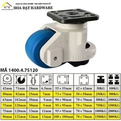 Bánh Xe Tải Nặng Công Nghiệp Mã 1400.4.75120