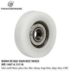 Bánh Xe Bọc Nhựa PU 1407.4.13118 – Giải Pháp Êm Ái Cho Hệ Thống Trượt & Con Lăn