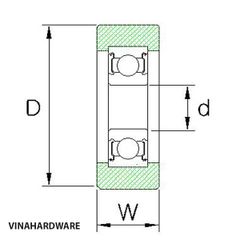 Bánh Xe Bọc Nhựa PU 1407.4.13218 – Giải Pháp Hiệu Quả Cho Cửa Lùa & Ray Trượt