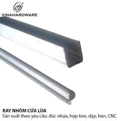Ray nhôm cửa lùa UI màu trắng, loại mỏng Vinahardware