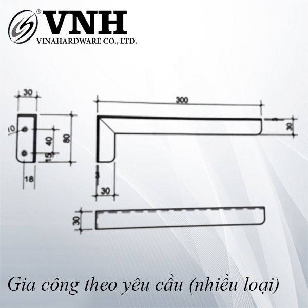 Pat (bas) treo sắt, sơn đen tĩnh điện - VNH3003003B