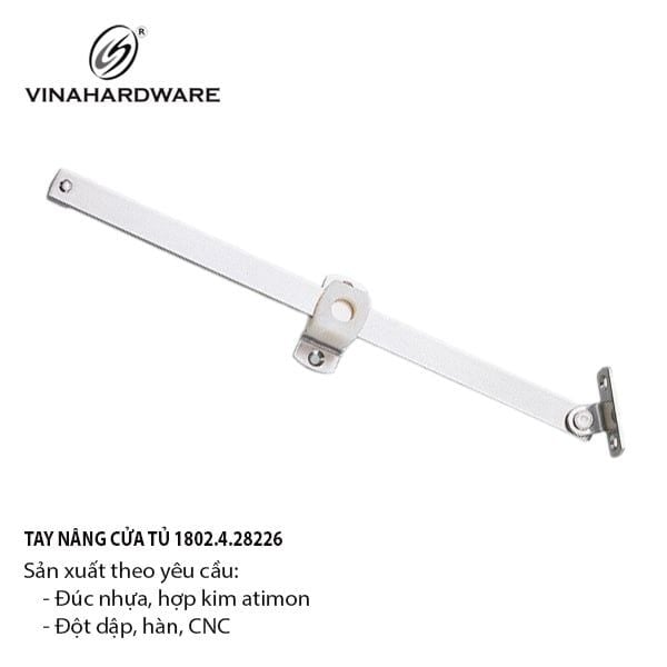 Tay nâng chống cửa tủ inox Vinahardware - LD286