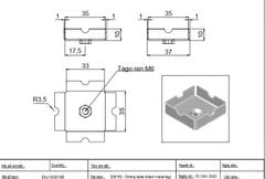 Pat sắt kích thước M6*33*35mm - VNH63335