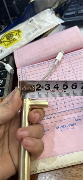 Tay nắm đũa antimon, phi 12, loại nặng - màu vàng đồng - HD0046D128A