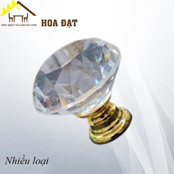 Tay nắm kim cương, chân đế vàng - HD1221K30