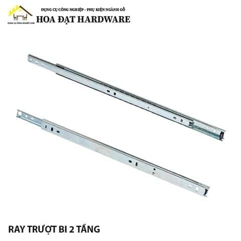 Ray trượt bi 2 tầng bản 27mm - Mã 1110.4.02300