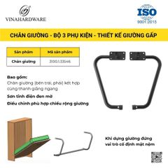 Bộ Phụ Kiện Tay Nâng Giường Âm Tủ 8 Lò Xo Vinahardware 2700.1.44291