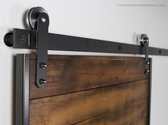 Ray cửa lùa màu đen mờ dùng cho bộ 001235 Vinahardware - VNH001235R10TP
