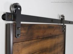 Ray cửa lùa màu đen mờ dùng cho bộ 001235 Vinahardware - VNH001235R10TP