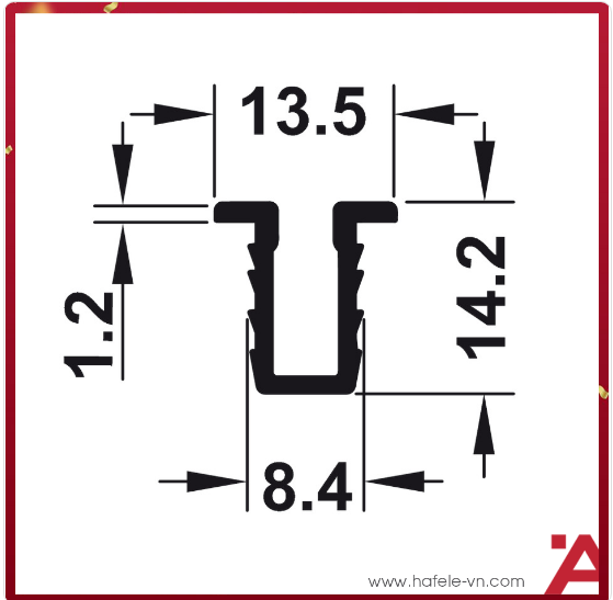 Ray trượt nhôm U dẫn hướng - U3000HF