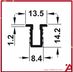 Ray trượt nhôm U dẫn hướng - U3000HF