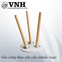 Chân Gỗ Tiện Tròn Xéo - Mã 2101.3.20150