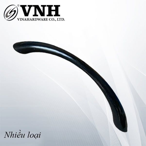 Tay nắm tủ cong, màu đen - HD0038B128