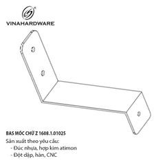 Pat (bas) móc treo chữ Z Vinahardware - VNH1027030B