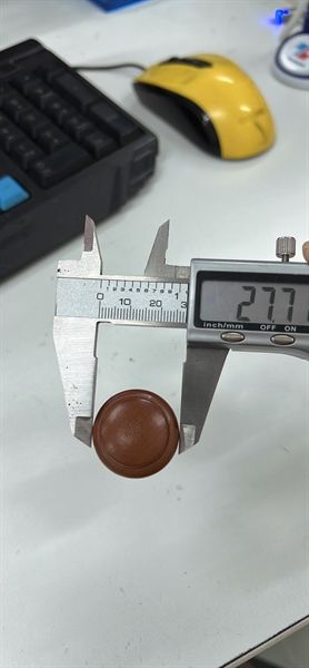 Tay nắm gù gỗ viền nhỏ 27x21mm, hàng sơn bóng, màu đậm Vinahardware -HD002721B