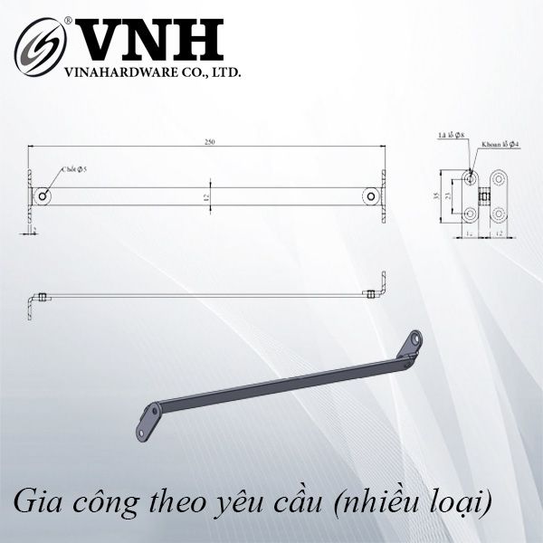 Tay nâng cửa, hàng phôi - LD250P