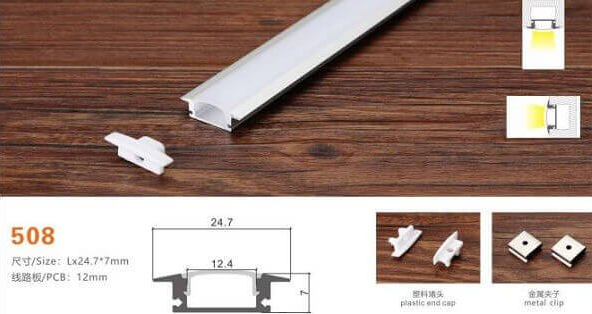 Thanh nhôm định hình đèn led-VNH1919