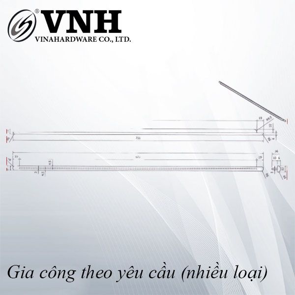 Thanh sắt, sơn đen mờ - VNH470B