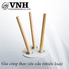Chân Gỗ Tiện Tròn Xéo - Mã 2101.3.20150