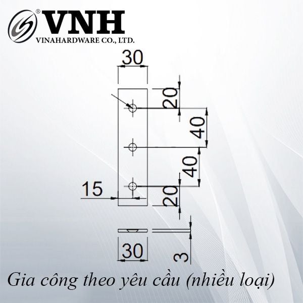 Pat (bas) sắt vai giường, sơn tĩnh điện trắng bóng - VNH1203003T