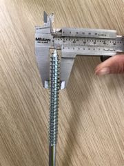 Vít phong M10 đầu lục giác ngoài, màu trắng-ZP1080