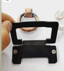 Tay nắm móc 74x40mm, màu đen Vinahardware -HD00214