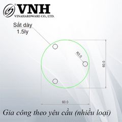 Pat (bas) sắt tròn, hàng phôi - VNH6002P