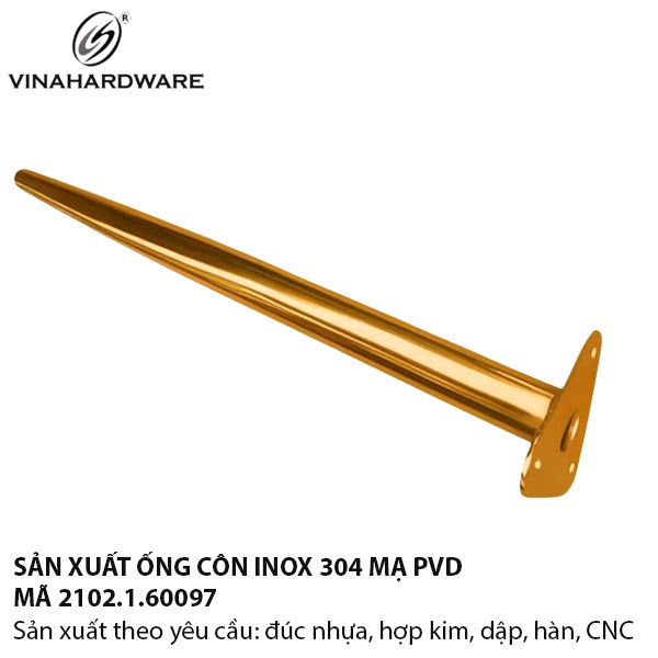 Chân Ống Côn Inox 304 Mạ PVD – Vinahardware 2102.1.60097