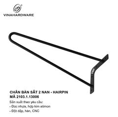 Chân bàn ghế sắt 2 nan – Chân hairpin - Mã 2103.1.13006 | Vinahardware