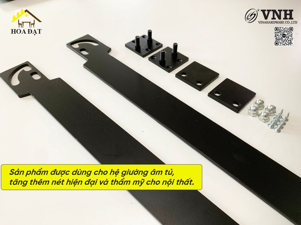 Chân Sắt Giường Xếp Gọn Âm Tủ Loại Thẳng Vinahardware Cao 450mm